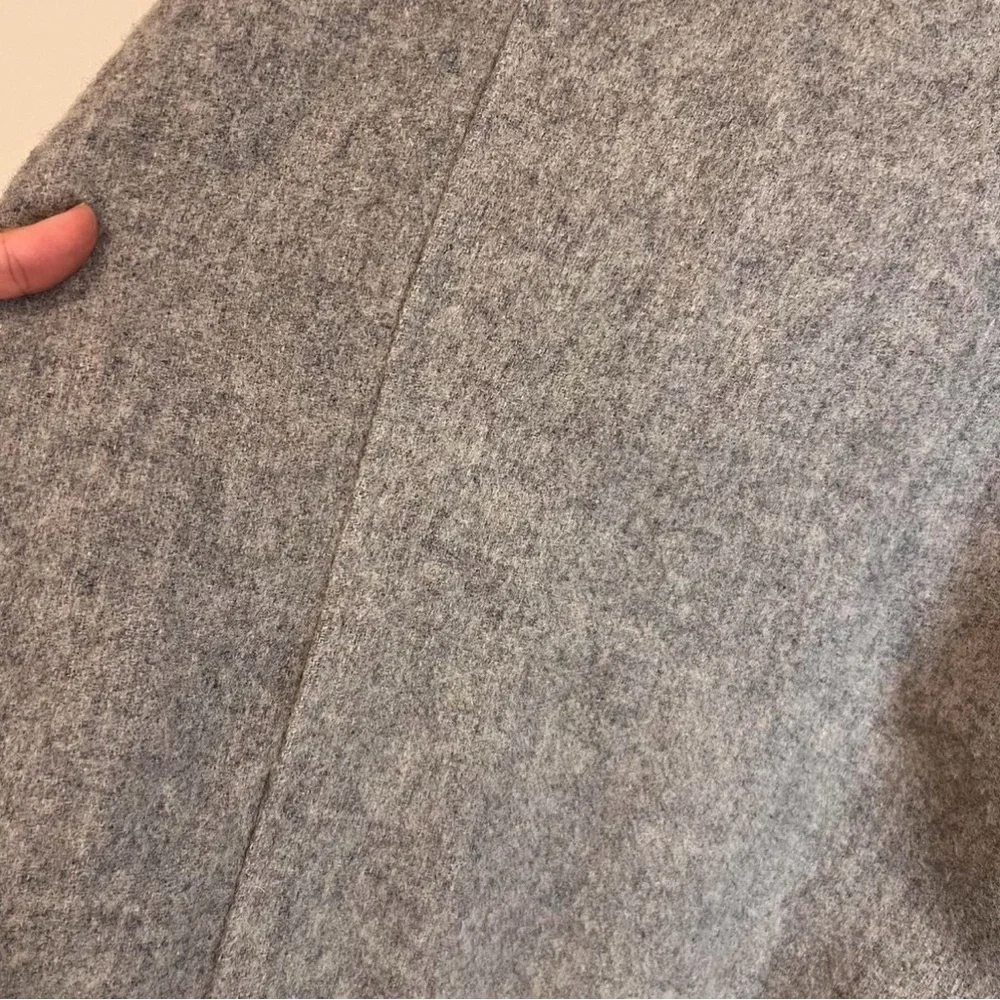 VTG unisex Sanro Melbourne Wool‎ Coat Grey Lana Fleece unisex S/M 8